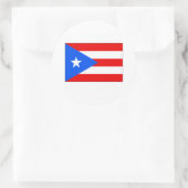 Puerto Rico FLAG International Runder Aufkleber (Tasche)