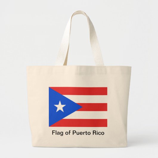 Puerto Rico Flag Jumbo Stoffbeutel (Vorne)
