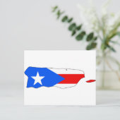 Puerto Rico Flag Karte (Stehend Vorderseite)