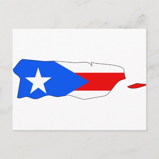 Puerto Rico Flag Karte (Vorderseite)