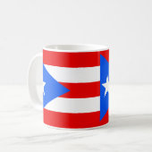 Puerto Rico Flag Keramik Kaffee Tasse (Vorderseite Links)