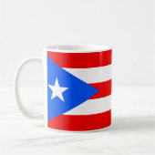 Puerto Rico Flag Keramik Kaffee Tasse (Links)