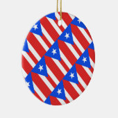 Puerto Rico Flag Keramik Ornament (Rechts)