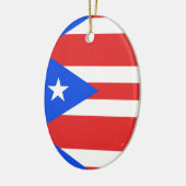 Puerto Rico Flag Keramik Ornament (Links)