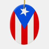 Puerto Rico Flag Keramik Ornament (Vorne)