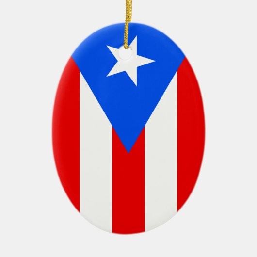 Puerto Rico Flag Keramik Ornament (Vorne)