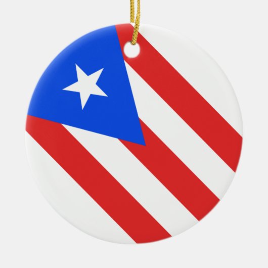 Puerto Rico Flag Keramik Ornament (Vorne)