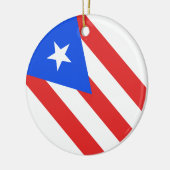 Puerto Rico Flag Keramik Ornament (Links)