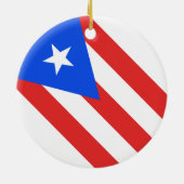 Puerto Rico Flag Keramik Ornament (Hinten)