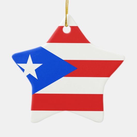 Puerto Rico Flag Keramik Ornament (Vorne)