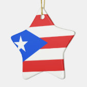 Puerto Rico Flag Keramik Ornament (Links)