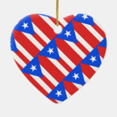 Puerto Rico Flag Keramikornament (Hinten)