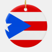 Puerto Rico Flag Keramikornament (Hinten)