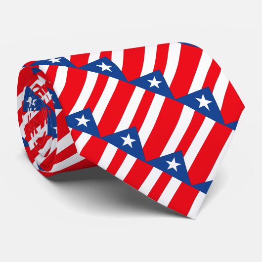 Puerto Rico Flag Krawatte (Gerollt)