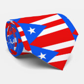 PUERTO RICO FLAG KRAWATTE (Gerollt)