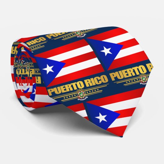 Puerto Rico Flag Krawatte (Gerollt)