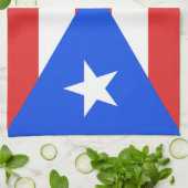 Puerto Rico Flag Küchentuch (Gefaltet)