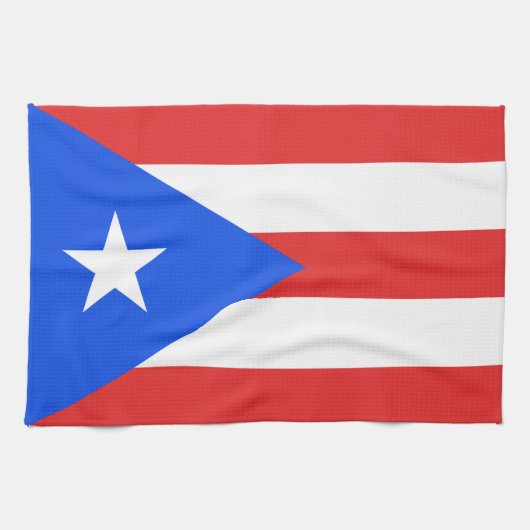 Puerto Rico Flag Küchentuch (Horizontal)