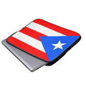 Puerto Rico Flag Laptopschutzhülle (Vorne Knopf)