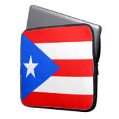 Puerto Rico Flag Laptopschutzhülle (Vorderseite Links)