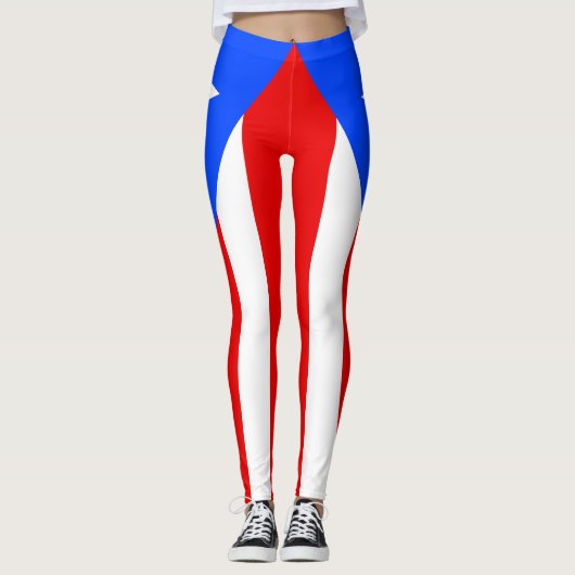Puerto Rico Flag Leggings (Vorderseite)