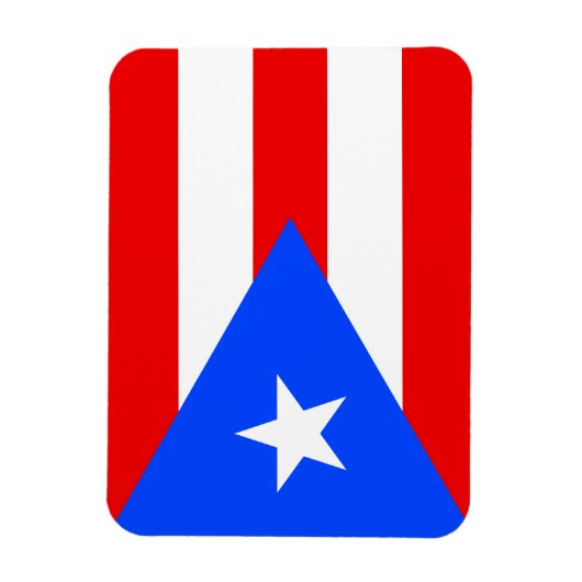 Puerto Rico Flag Magnet (Vertikal)