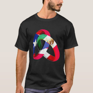 Puerto Rico Flag Mexiko Große Ring Ehe Weddin T-Shirt