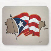Puerto Rico Flag Mouse Pad! Mousepad (Vorne)