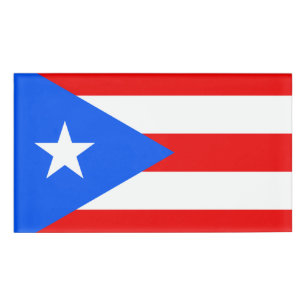 Puerto Rico Flag Namenschild