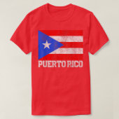 Puerto Rico Flag National Pride Roots Country Fami T-Shirt (Design vorne)