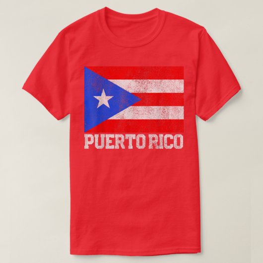 Puerto Rico Flag National Pride Roots Country Fami T-Shirt (Design vorne)