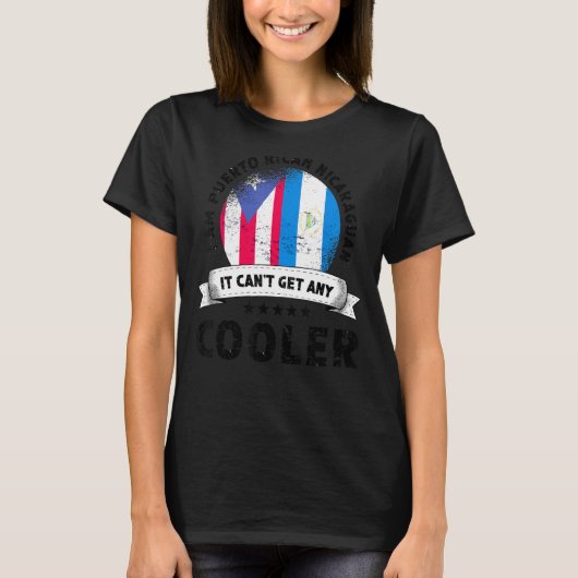 Puerto Rico Flag Nicaragua Grown Patriot Country P T-Shirt (Vorderseite)