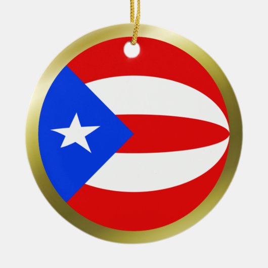 Puerto Rico Flag Ornament (Vorne)