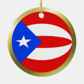 Puerto Rico Flag Ornament (Hinten)