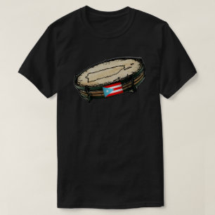 Puerto Rico Flag Pandera Boricua Karte T-Shirt