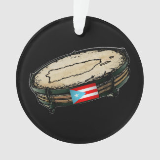 Puerto Rico Flag Pandera Ornament