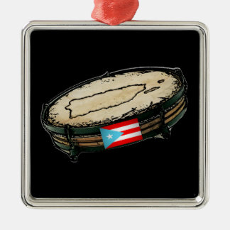 Puerto Rico Flag Pandera Ornament Aus Metall