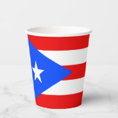 Puerto Rico Flag Pappbecher (Vorderseite)