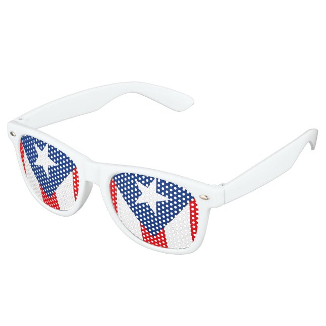 Puerto Rico Flag Partybrille (Schrägansicht)
