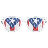 Puerto Rico Flag Partybrille (Vorderseite)