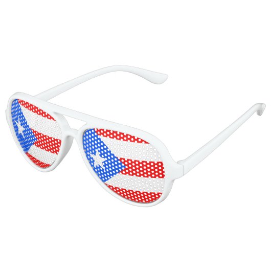 Puerto Rico Flag Partybrille (Schrägansicht)