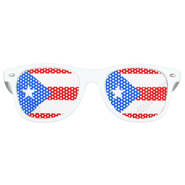 Puerto Rico Flag Partybrille (Vorderseite)