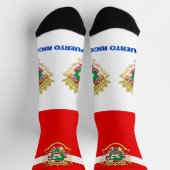 Puerto Rico Flag Patriotic, Premium Puerto Rico Socken (Oben)