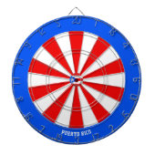 Puerto Rico Flag Patriot's Bullseye Dartscheibe (vorne)