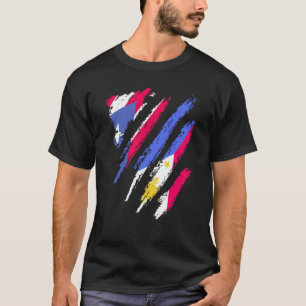 Puerto Rico Flag Philippinen Grosses Patriot Land T-Shirt