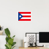 Puerto Rico Flag Poster (Heimbüro)