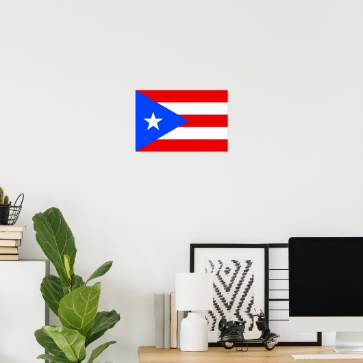 Puerto Rico Flag Poster (Heimbüro)