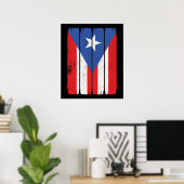 Puerto Rico Flag Poster (Heimbüro)