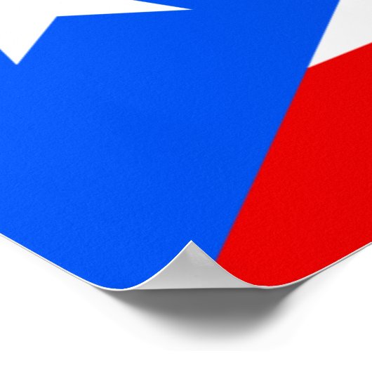 Puerto Rico Flag Poster (Ecke)