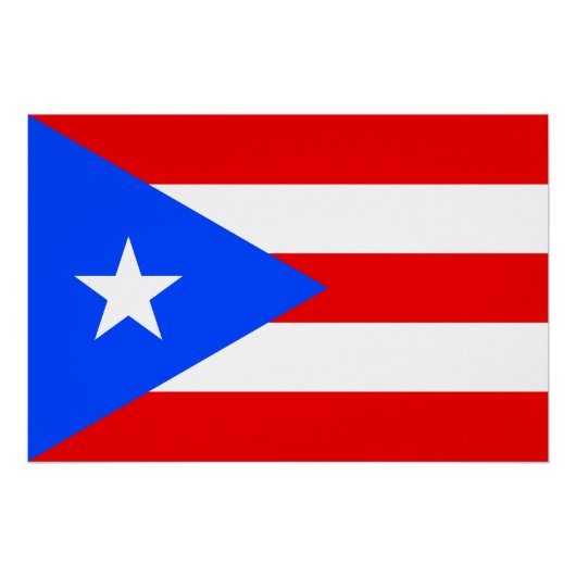 Puerto Rico Flag Poster (Vorderseite)